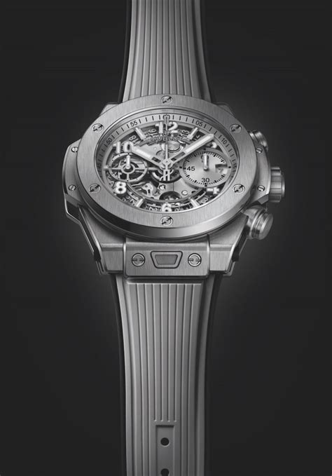 hublot grey leather belt watch|Big Bang Unico Essential Grey 42 mm .